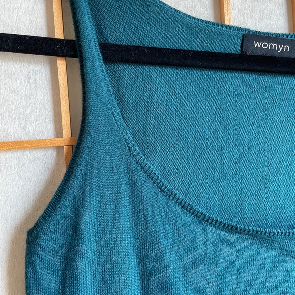 Womyn Knit Camisole in Teal Small NWT - Picture 3 of 7